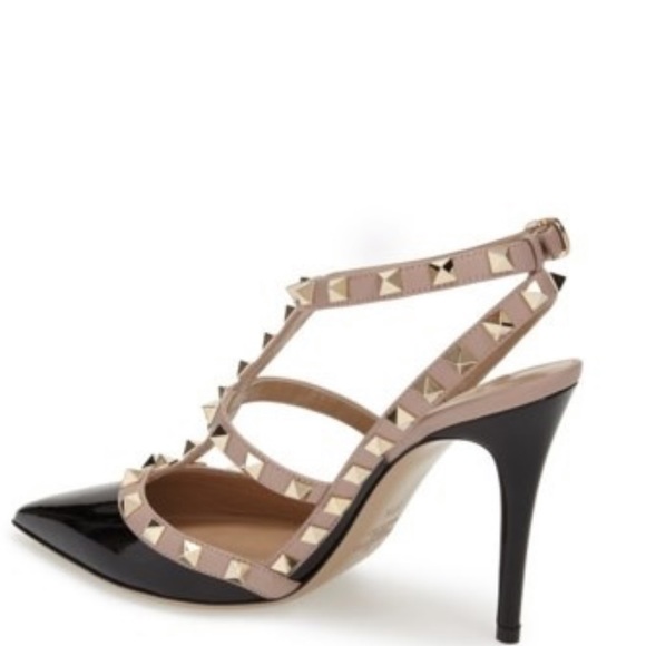 VALENTINO GARAVANI ROCKSTUD T-STRAP PUMPS - Picture 3 of 8